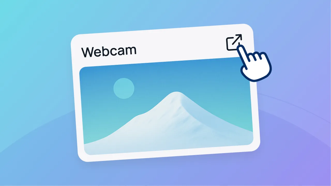 Webcams Open New Tab Entry