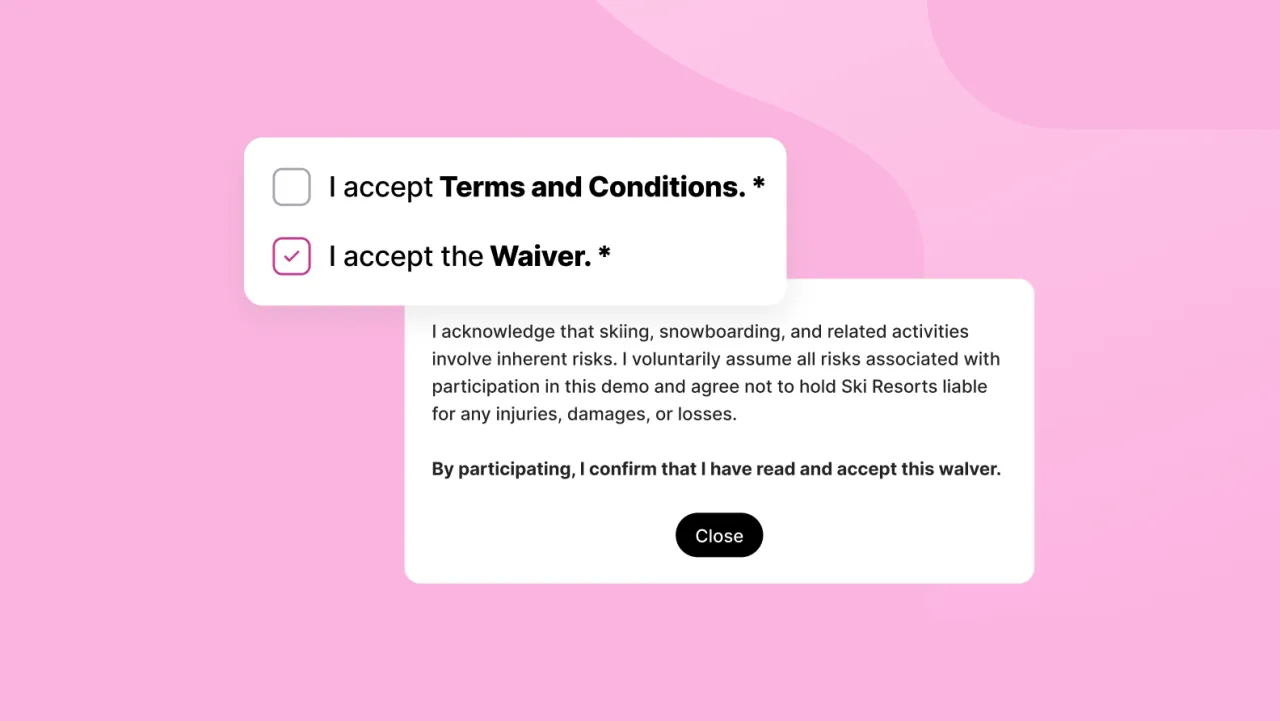 Waivers in Checkout